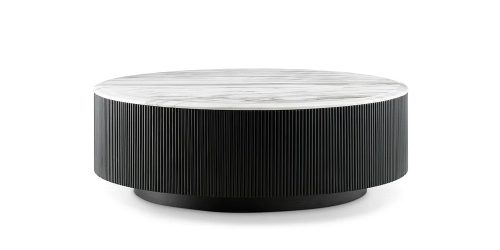 Carbon Black Round Coffee Table