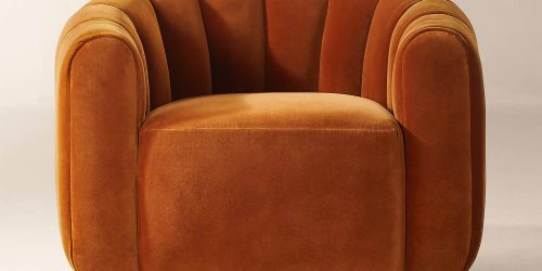 FitzChairLucaRussetSHF23 Solara Curve Lounge Chair